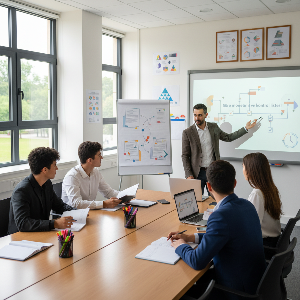 Süre yönetimi ve kontrol listesi görseli